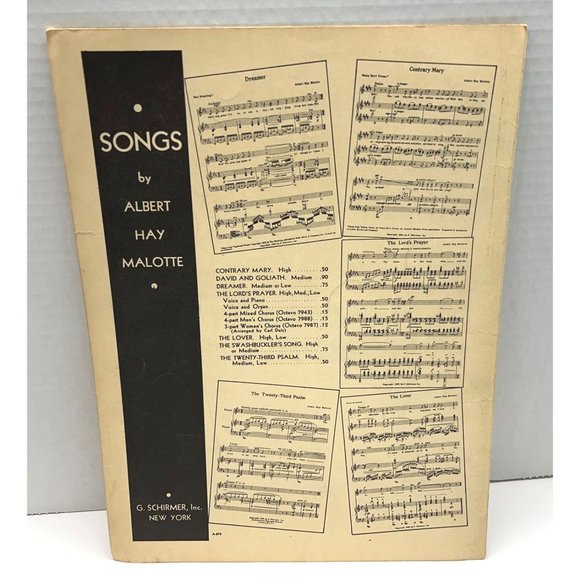 The Lord's Prayer Sheet Music Voice Organ Piano by Albert Hay Malotte 1935 - Picture 2 of 4